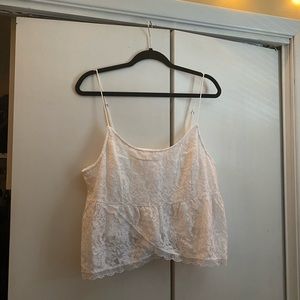 White crop top